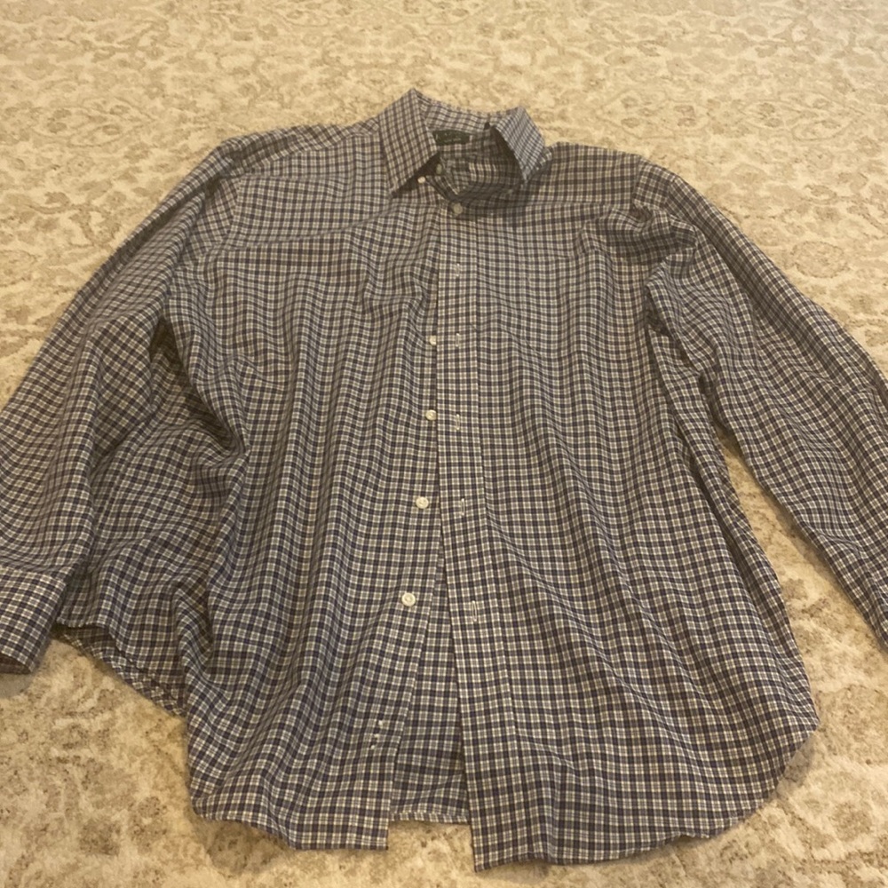 Lauren Ralph Lauren mens button up shirt size 17 34/35 non iron
